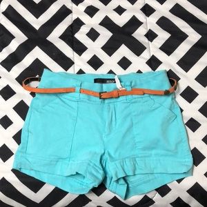 Teal shorts 😊☺️